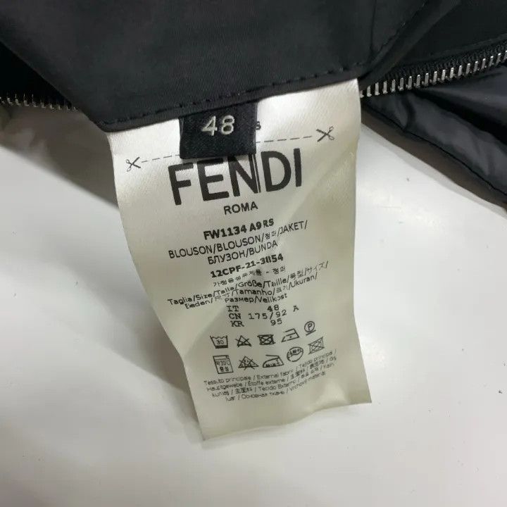 Fendi Fendi SS22 Black Logo Reversible Jacket 0079 Size US L / EU 52-54 / 3 - 5 Thumbnail