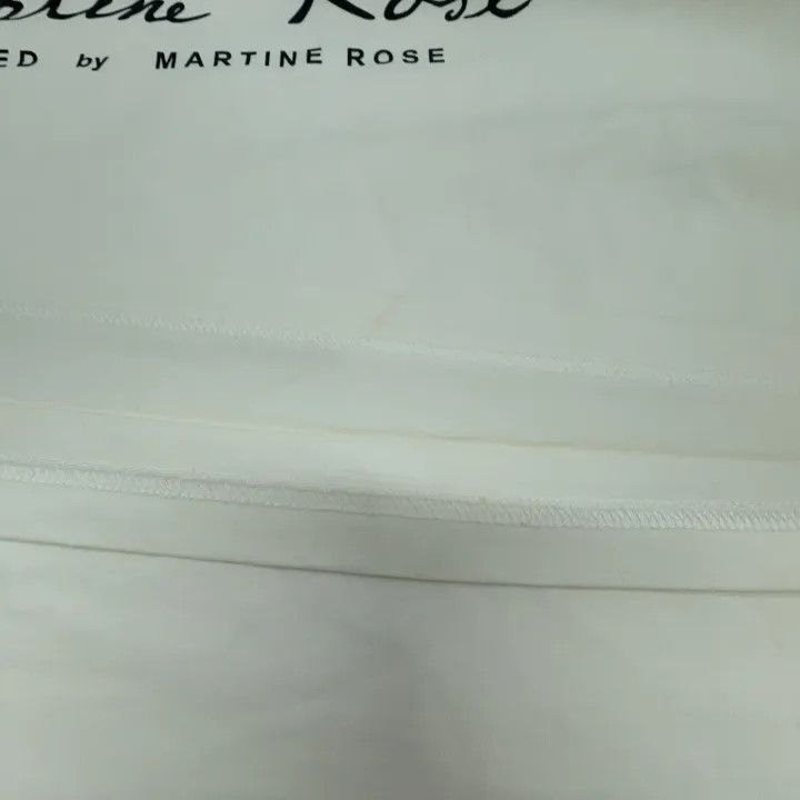 Martine Rose Martine Rose White T-Shirt with Graphic Print 0079 Size US XL / EU 56 / 4 - 10 Thumbnail