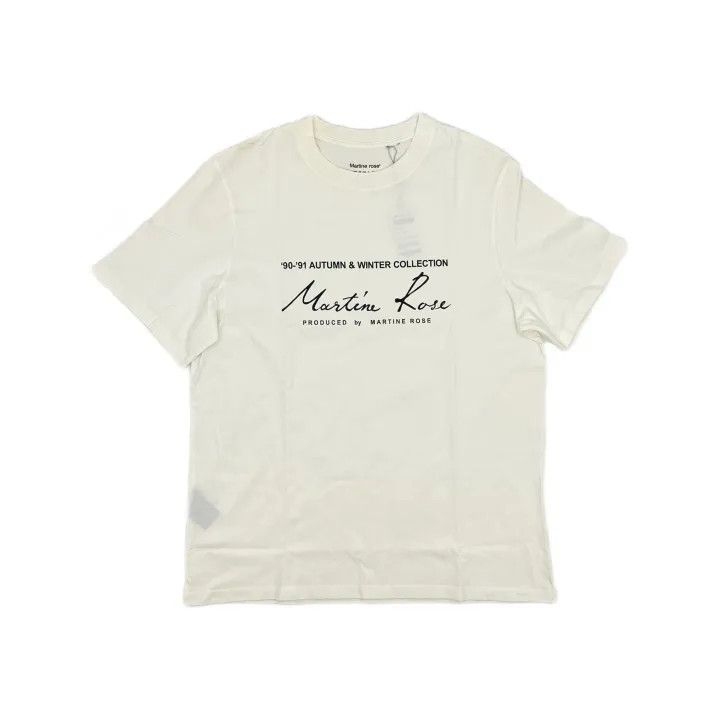 Martine Rose Martine Rose White T-Shirt with Graphic Print 0079 Size US XL / EU 56 / 4 - 2 Thumbnail