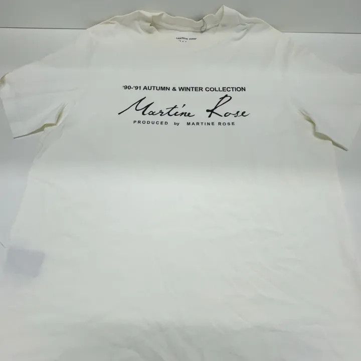Martine Rose Martine Rose White T-Shirt with Graphic Print 0079 Size US XL / EU 56 / 4 - 11 Thumbnail