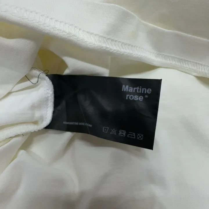 Martine Rose Martine Rose White T-Shirt with Graphic Print 0079 Size US XL / EU 56 / 4 - 6 Thumbnail