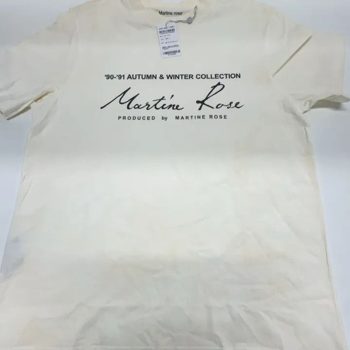 Martine Rose Martine Rose White T-Shirt for Autumn Collection 0079 Size US M / EU 48-50 / 2 - 17 Thumbnail