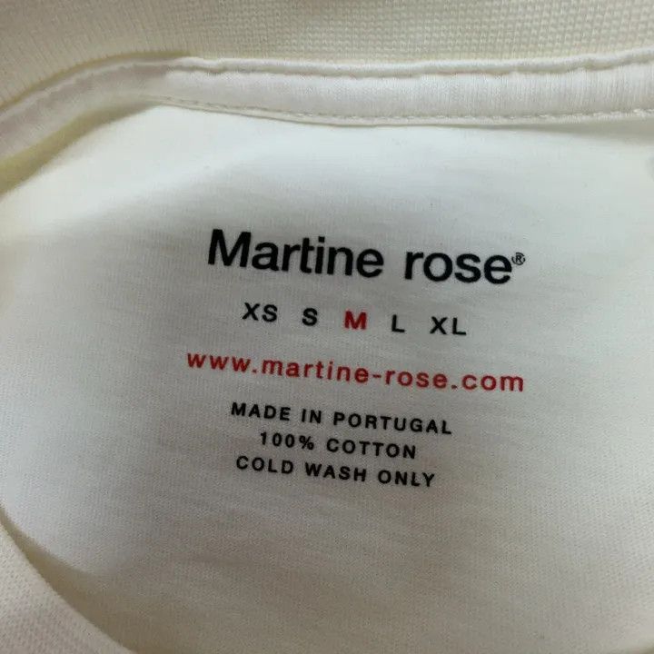 Martine Rose Martine Rose White T-Shirt for Autumn Collection 0079 Size US M / EU 48-50 / 2 - 5 Thumbnail