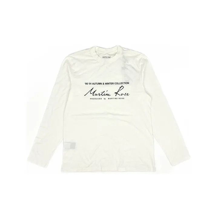Martine Rose Martine Rose Logo Long Sleeve T-Shirt for Men 0079 Size US L / EU 52-54 / 3 - 2 Thumbnail