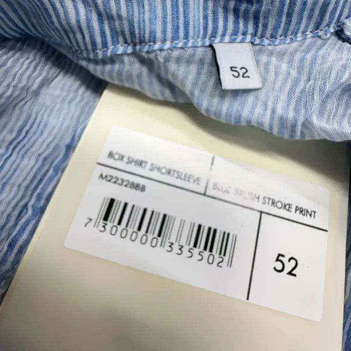 Our Legacy Our Legacy Blue Printed Short Sleeve Shirt 0079 Size US L / EU 52-54 / 3 - 5 Thumbnail