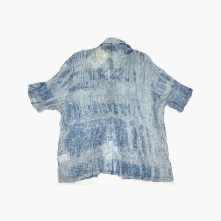 Our Legacy Our Legacy Blue Printed Short Sleeve Shirt 0079 Size US L / EU 52-54 / 3 - 3 Thumbnail