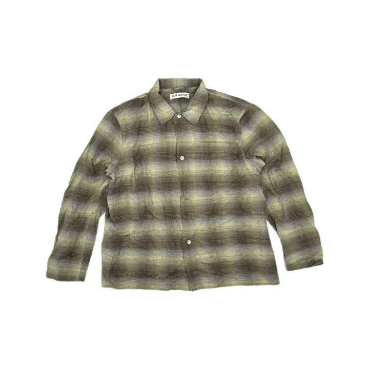 Our Legacy Our Legacy Plaid Long Sleeve Shirt for Men 0079 Size US L / EU 52-54 / 3 - 2 Thumbnail