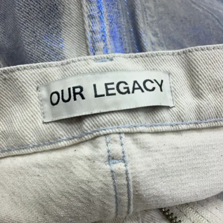 Our Legacy OUR LEGACY Waxed Straight Long Denim Pants 0079 Size US 31 - 4 Thumbnail