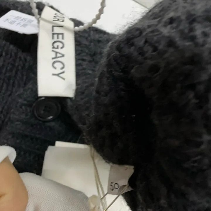 Our Legacy OUR LEGACY Black Knitted Cardigan for Men 0079 Size US L / EU 52-54 / 3 - 6 Thumbnail