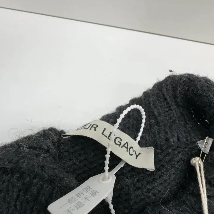 Our Legacy OUR LEGACY Black Knitted Cardigan for Men 0079 Size US L / EU 52-54 / 3 - 5 Thumbnail