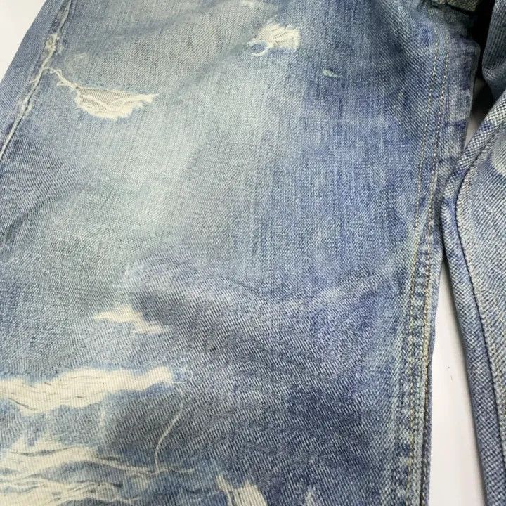 Our Legacy Our Legacy Third Cut Printed Denim Pants 0079 Size US 33 - 7 Thumbnail