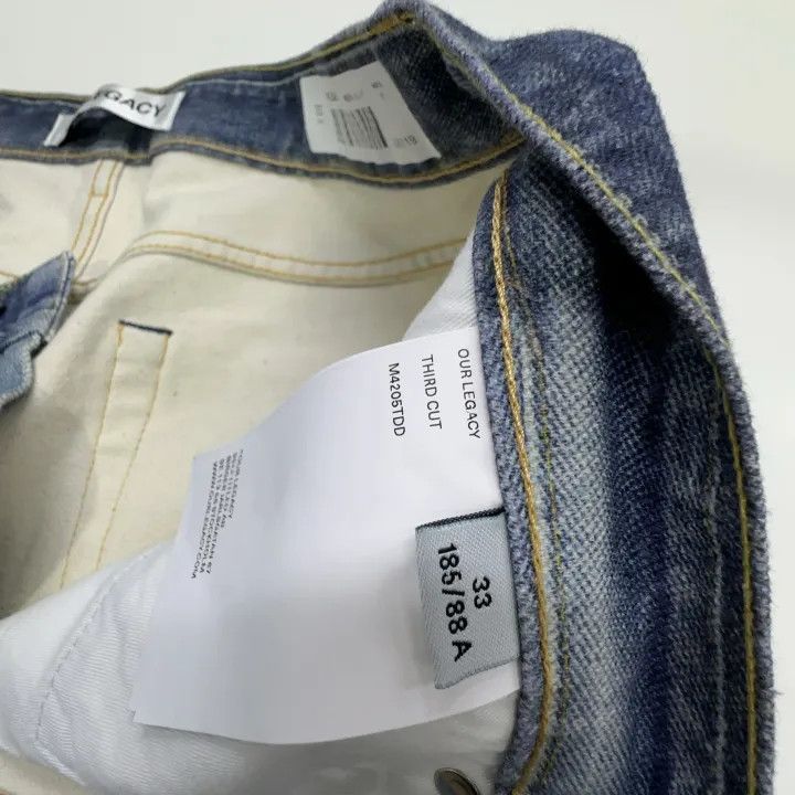 Our Legacy Our Legacy Third Cut Printed Denim Pants 0079 Size US 33 - 4 Thumbnail