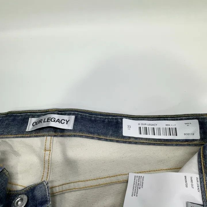 Our Legacy Our Legacy Third Cut Printed Denim Pants 0079 Size US 33 - 5 Thumbnail