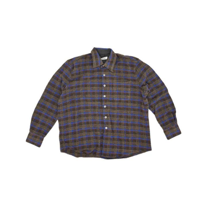 Our Legacy Our Legacy Brown Check Long Sleeve Shirt 0079 Size US M / EU 48-50 / 2 - 2 Thumbnail