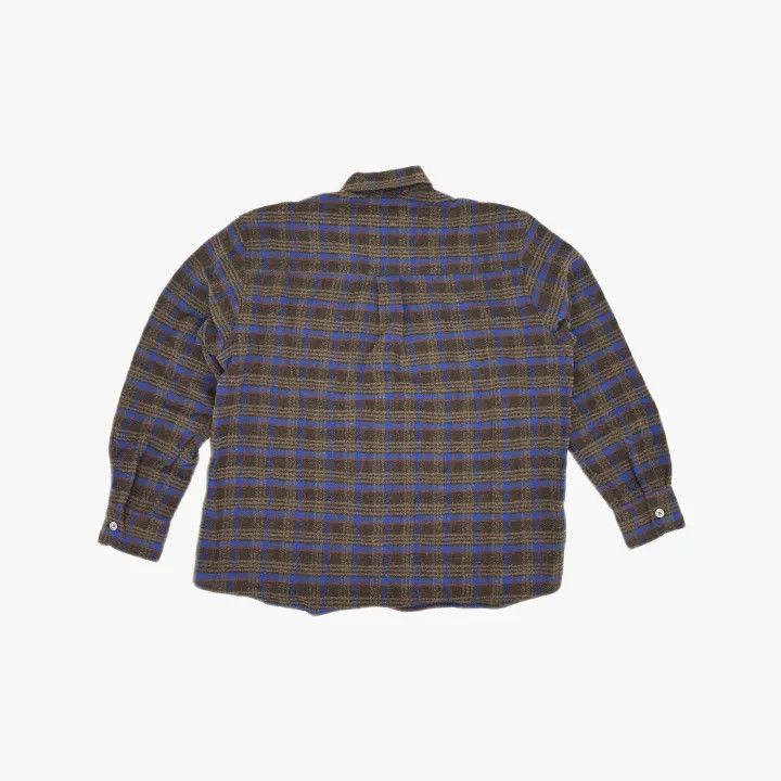 Our Legacy Our Legacy Brown Check Long Sleeve Shirt 0079 Size US M / EU 48-50 / 2 - 3 Thumbnail