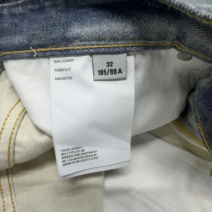 Our Legacy OUR LEGACY Third Cut Graphic Denim Pants 0079 Size US 32 / EU 48 - 5 Thumbnail