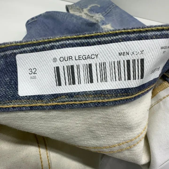 Our Legacy OUR LEGACY Third Cut Graphic Denim Pants 0079 Size US 32 / EU 48 - 6 Thumbnail