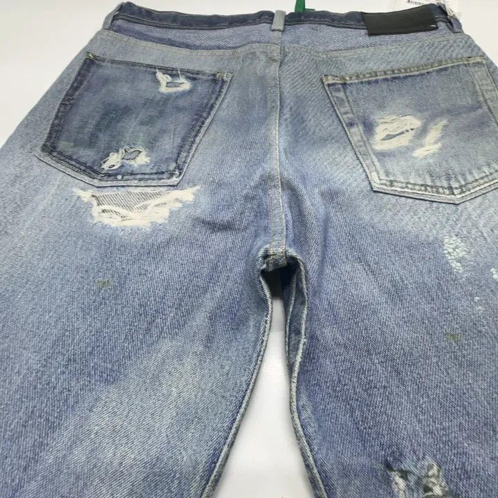 Our Legacy OUR LEGACY Third Cut Graphic Denim Pants 0079 Size US 32 / EU 48 - 8 Thumbnail
