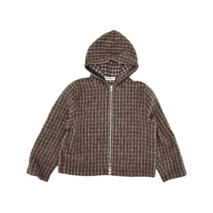 Our Legacy Our Legacy Fuzzy Wool Plaid Hooded Knit Jacket 0079 Size US M / EU 48-50 / 2 - 2 Thumbnail