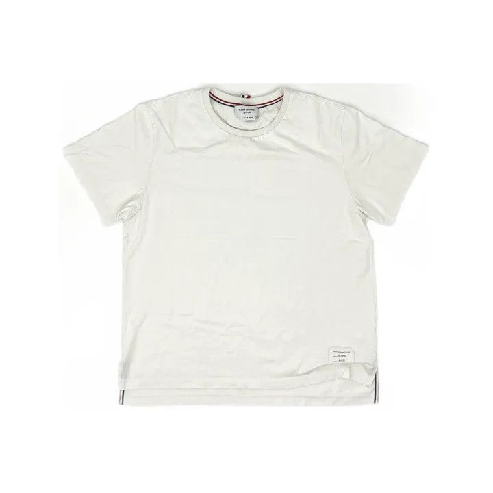 Thom Browne Thom Browne White Short Sleeve T-Shirt 0079 Size US M / EU 48-50 / 2 - 2 Thumbnail