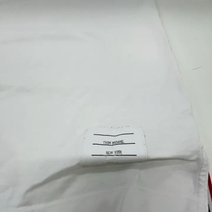 Thom Browne Thom Browne White Short Sleeve T-Shirt 0079 Size US M / EU 48-50 / 2 - 9 Thumbnail