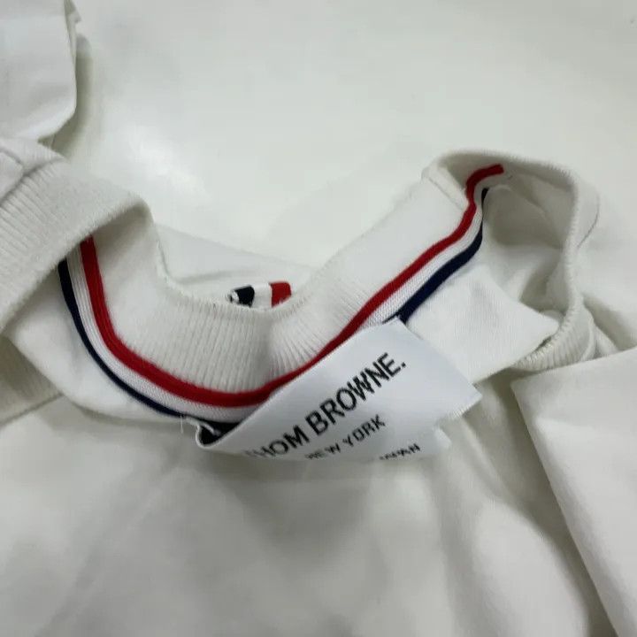 Thom Browne Thom Browne White Short Sleeve T-Shirt 0079 Size US M / EU 48-50 / 2 - 6 Thumbnail