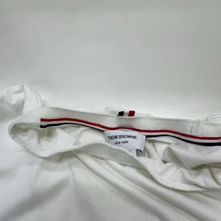 Thom Browne Thom Browne White Short Sleeve T-Shirt 0079 Size US M / EU 48-50 / 2 - 7 Thumbnail