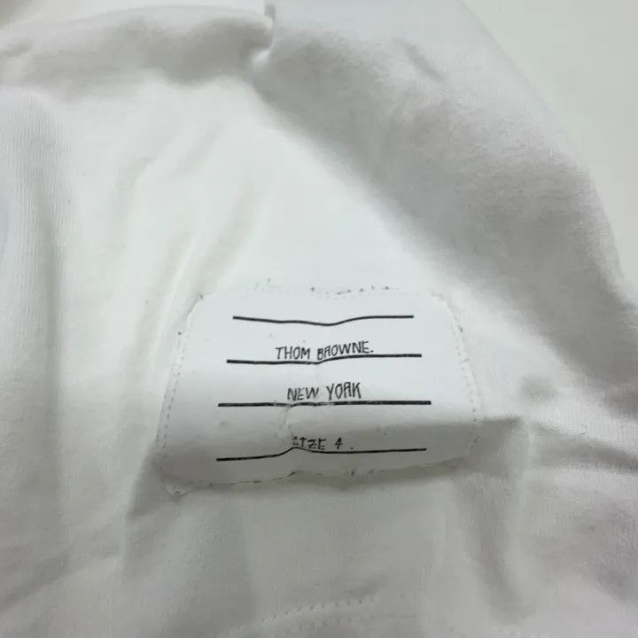 Thom Browne Thom Browne White Short Sleeve T-Shirt 0079 Size US M / EU 48-50 / 2 - 4 Thumbnail