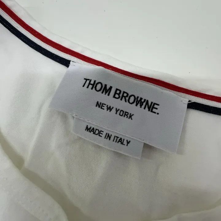 Thom Browne Thom Browne Short Sleeve T-Shirt with Pocket 0079 Size US S / EU 44-46 / 1 - 5 Thumbnail