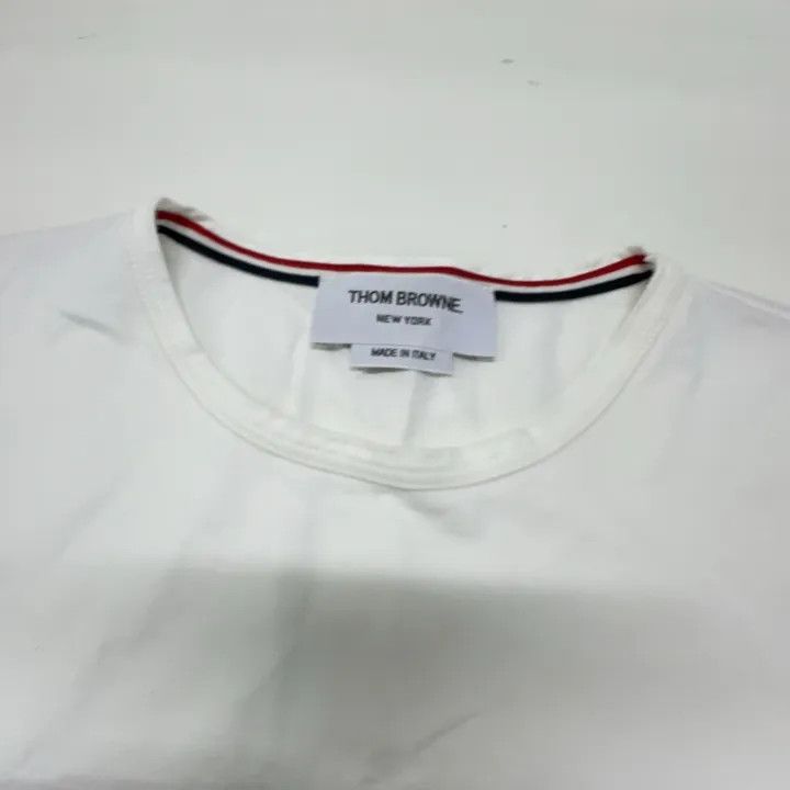Thom Browne Thom Browne Short Sleeve T-Shirt with Pocket 0079 Size US S / EU 44-46 / 1 - 8 Thumbnail