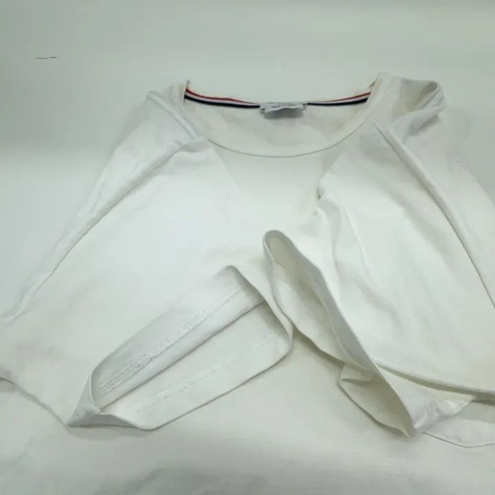 Thom Browne Thom Browne White Crew Neck Short Sleeve T-Shirt 0079 Size US S / EU 44-46 / 1 - 8 Thumbnail