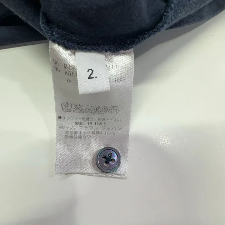 Thom Browne Thom Browne Long Sleeve Cotton Shirt Blue 0079 Size US S / EU 44-46 / 1 - 5 Thumbnail