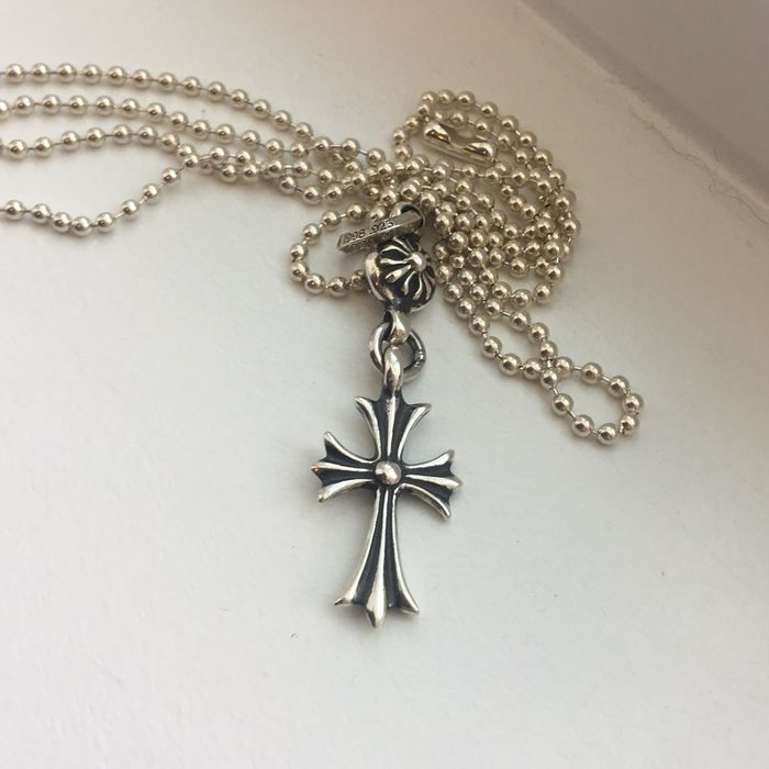 Chrome Hearts Cross Pendant With Bail & Chain | Grailed