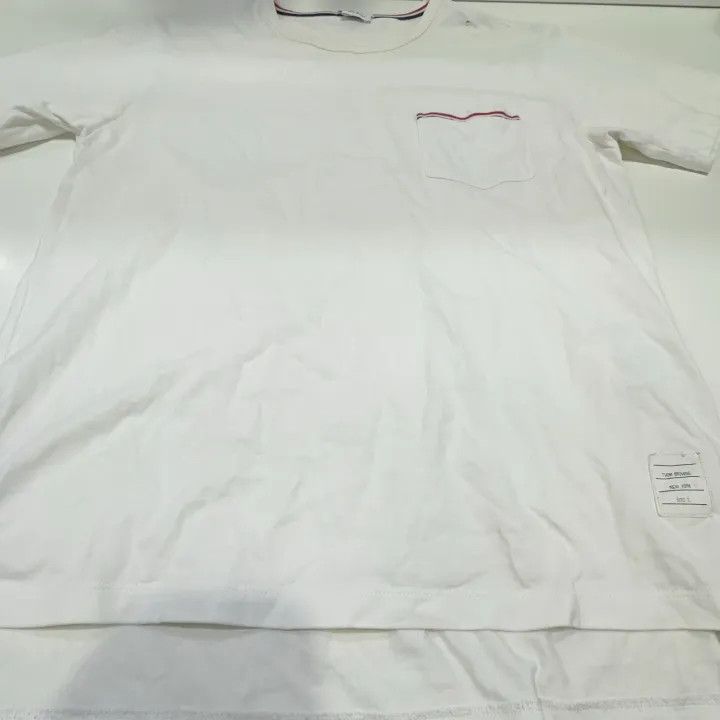 Thom Browne Thom Browne White Short Sleeve T-Shirt 0079 Size US S / EU 44-46 / 1 - 10 Thumbnail