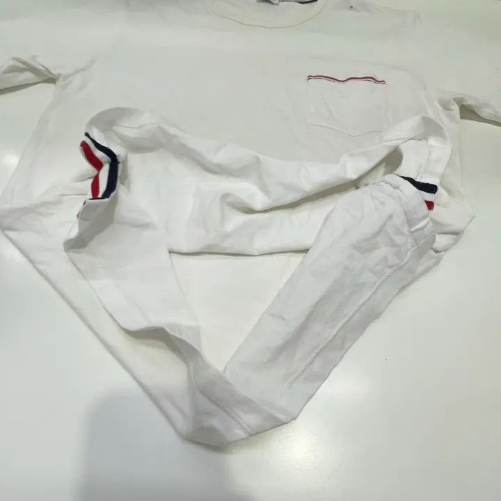 Thom Browne Thom Browne White Short Sleeve T-Shirt 0079 Size US S / EU 44-46 / 1 - 11 Thumbnail