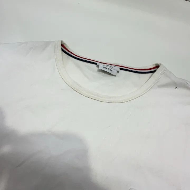 Thom Browne Thom Browne White Short Sleeve T-Shirt 0079 Size US S / EU 44-46 / 1 - 8 Thumbnail