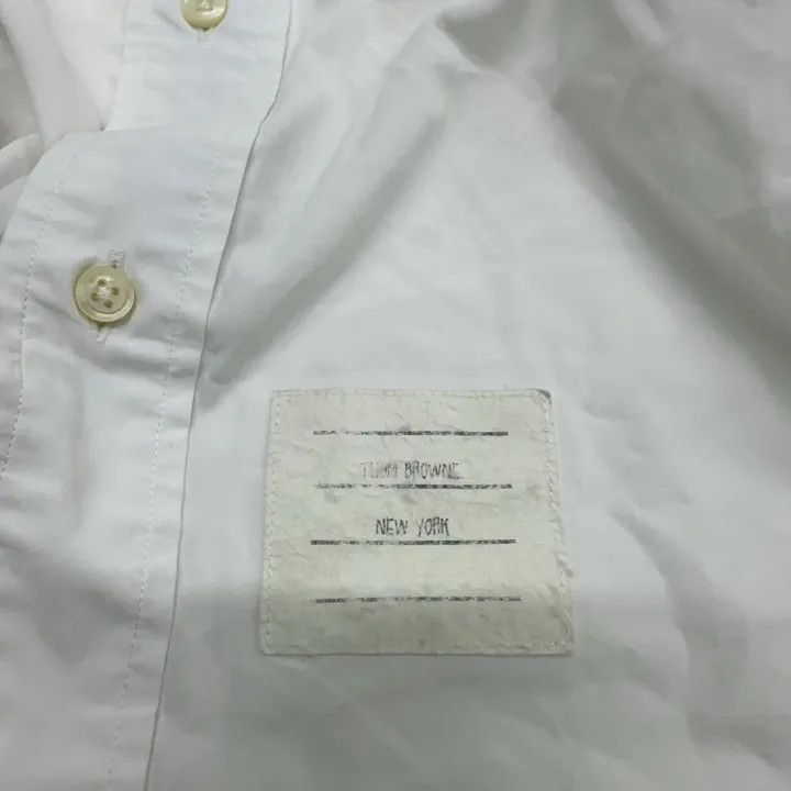 Thom Browne Thom Browne Casual Solid Color Long Sleeve Shirt 0079 Size US XS / EU 42 / 0 - 5 Thumbnail
