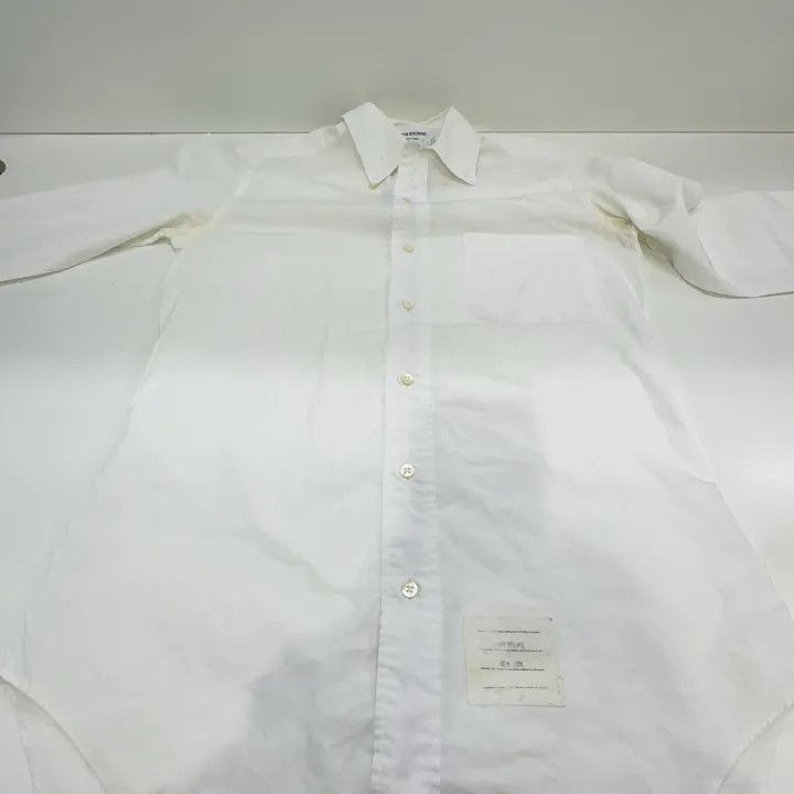 Thom Browne Thom Browne Casual Solid Color Long Sleeve Shirt 0079 Size US XS / EU 42 / 0 - 13 Thumbnail