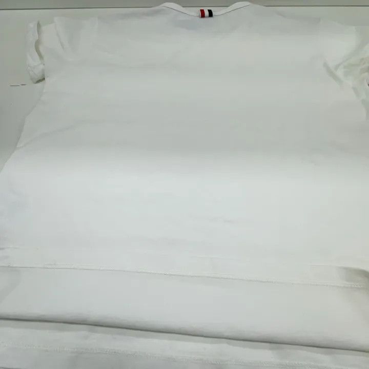 Thom Browne Thom Browne White Short Sleeve T-Shirt 0079 Size US S / EU 44-46 / 1 - 9 Thumbnail