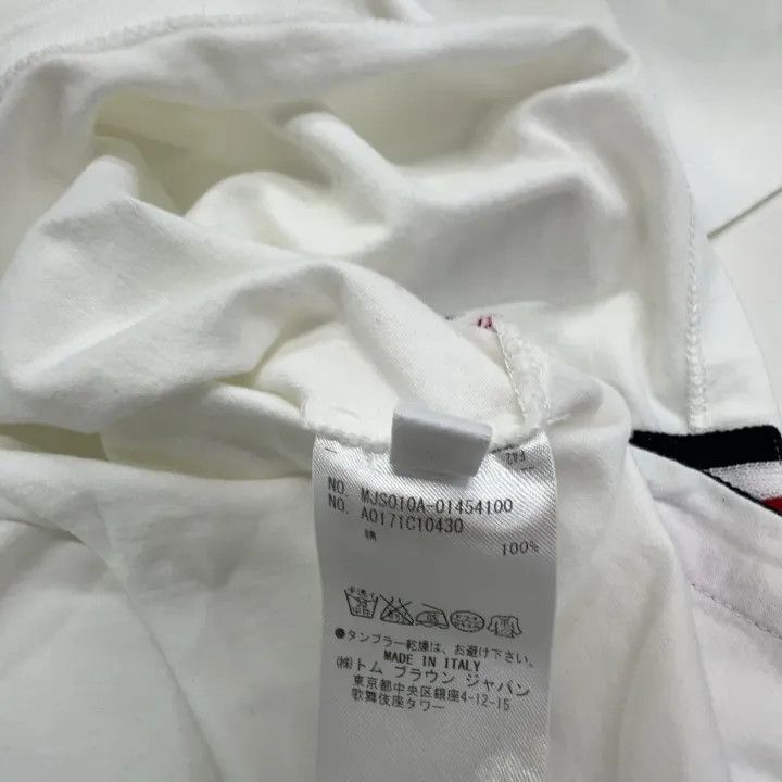 Thom Browne Thom Browne White Short Sleeve T-Shirt 0079 Size US S / EU 44-46 / 1 - 4 Thumbnail