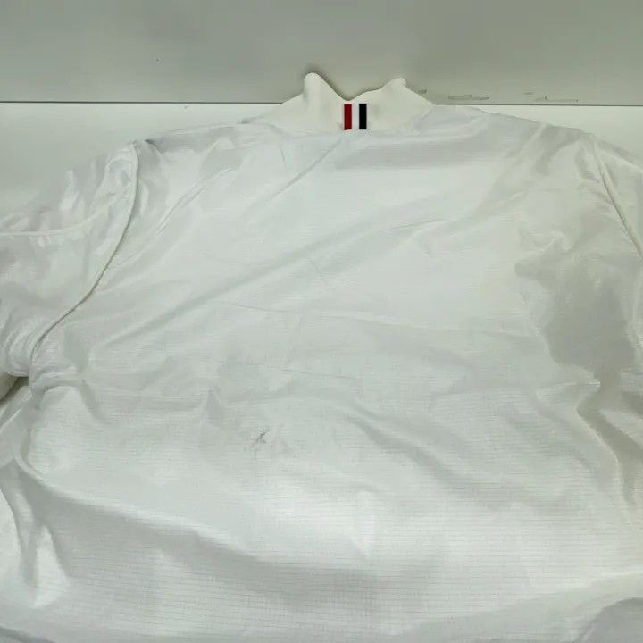 Thom Browne Thom Browne White Zip Casual Jacket 0079 Size US XS / EU 42 / 0 - 12 Thumbnail
