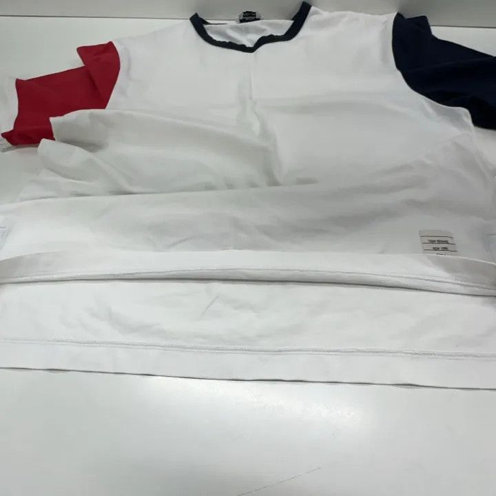 Thom Browne Thom Browne Color-Block Short Sleeve T-Shirt 0079 Size US S / EU 44-46 / 1 - 8 Thumbnail