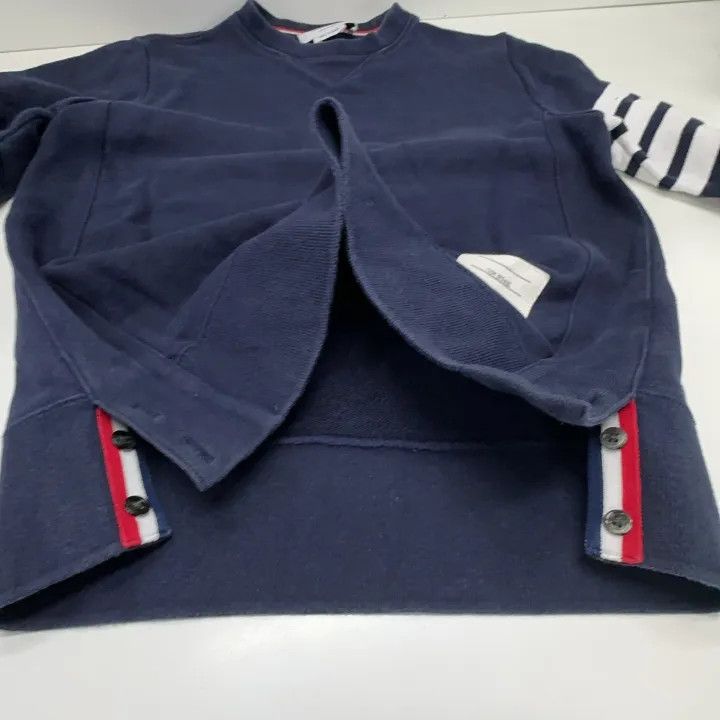 Thom Browne Thom Browne Classic Sweater with Stripes 0079 Size US M / EU 48-50 / 2 - 10 Thumbnail