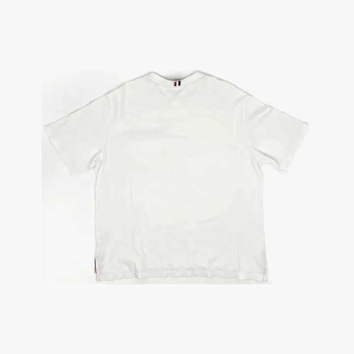 Thom Browne Thom Browne White Ribbed Short Sleeve T-Shirt 0079 Size US S / EU 44-46 / 1 - 3 Thumbnail