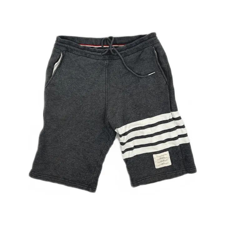 Thom Browne Thom Browne Classic Stripe Cotton Sport Shorts 0079 Size US 26 / EU 42 - 2 Thumbnail