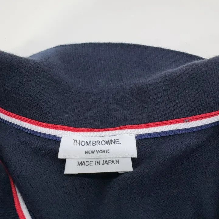 Thom Browne Thom Browne Casual Short Sleeve Polo 0079 Size US L / EU 52-54 / 3 - 6 Thumbnail