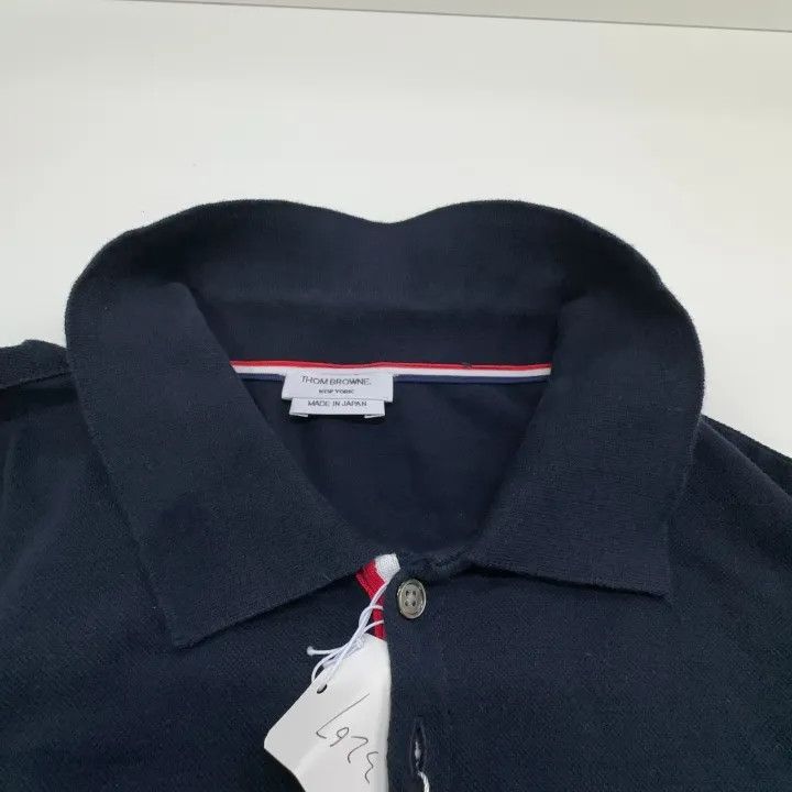 Thom Browne Thom Browne Casual Short Sleeve Polo 0079 Size US L / EU 52-54 / 3 - 7 Thumbnail