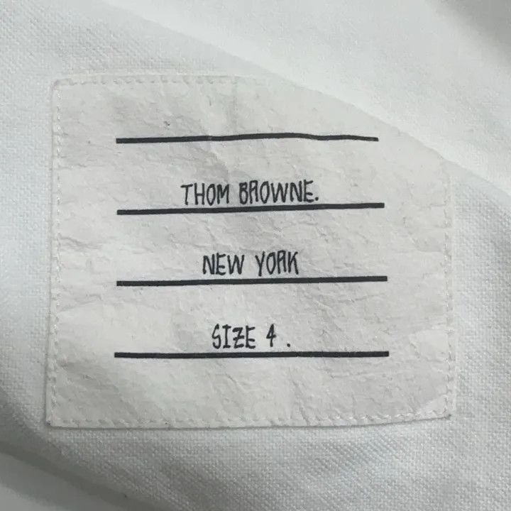 Thom Browne Thom Browne Classic Striped Long Sleeve Shirt 0079 Size US S / EU 44-46 / 1 - 4 Thumbnail