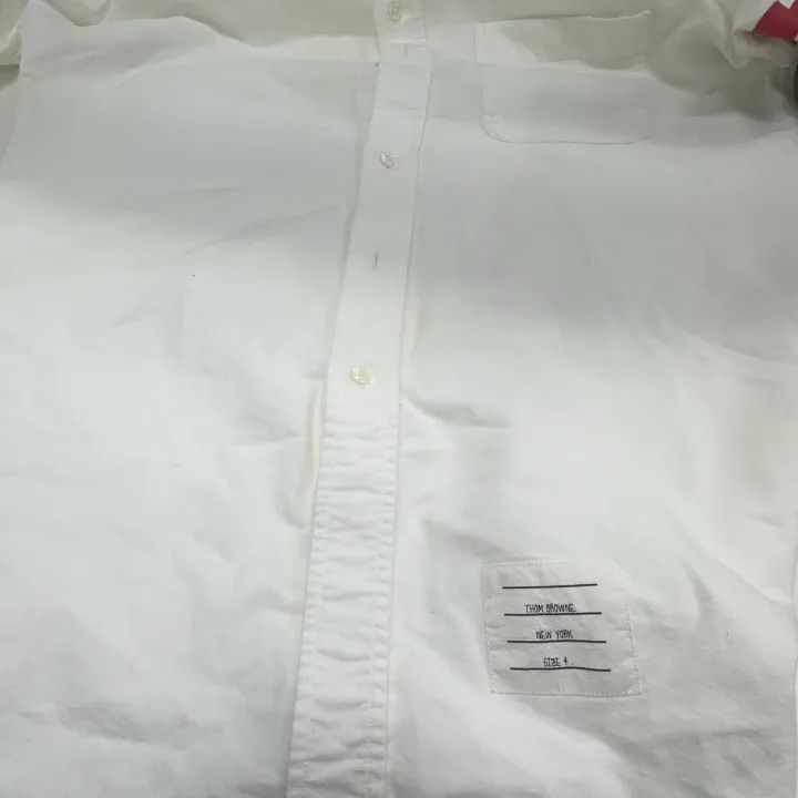 Thom Browne Thom Browne Classic Striped Long Sleeve Shirt 0079 Size US S / EU 44-46 / 1 - 11 Thumbnail