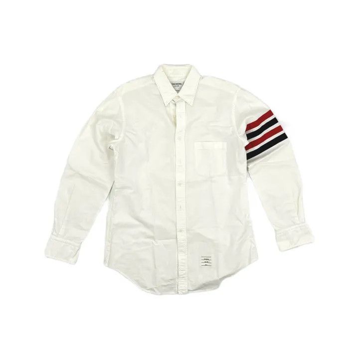 Thom Browne Thom Browne Classic Striped Long Sleeve Shirt 0079 Size US S / EU 44-46 / 1 - 2 Thumbnail
